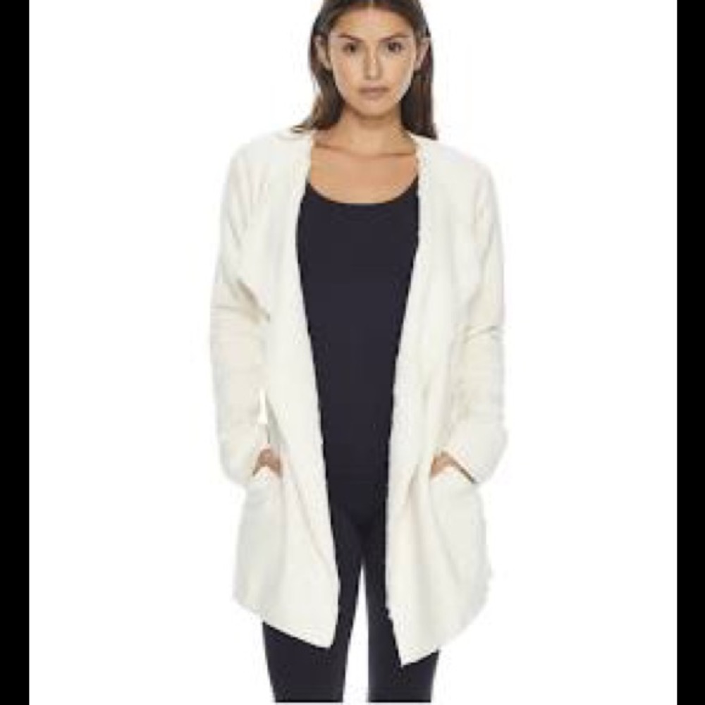 UGG Australia rayon cream long shawl/cardigan with shearling look.  So soft!